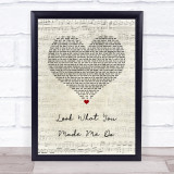 Taylor Swift Look What You Made Me Do Script Heart Song Lyric Wall Art Print