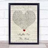 The Fratellis Whistle For The Choir Script Heart Song Lyric Wall Art Print