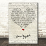 The Revivalists Soulfight Script Heart Song Lyric Wall Art Print