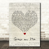 Tim Minchin Grew on Me Script Heart Song Lyric Wall Art Print