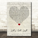 Carly Rae Jepsen Let's Get Lost Script Heart Song Lyric Wall Art Print