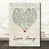 311 Love Song Script Heart Song Lyric Wall Art Print