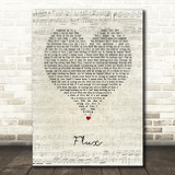 Ellie Goulding Flux Script Heart Song Lyric Wall Art Print