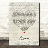 Emeli Sandé River Script Heart Song Lyric Wall Art Print