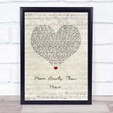 Ingrid Andress More Hearts Than Mine Script Heart Song Lyric Wall Art Print
