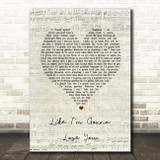 Jasmine Thompson Like I'm Gonna Lose You Script Heart Song Lyric Wall Art Print