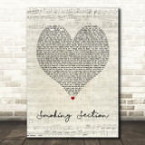 Jelly Roll Smoking Section Script Heart Song Lyric Wall Art Print