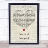 Arctic Monkeys Love Is A Laserquest Script Heart Song Lyric Wall Art Print