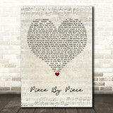 Kelly Clarkson Piece By Piece Script Heart Song Lyric Wall Art Print