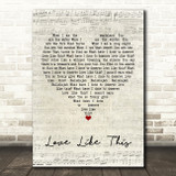 Lauren Daigle Love Like This Script Heart Song Lyric Wall Art Print