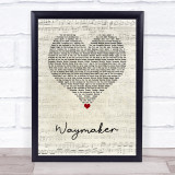 Michael W. Smith Waymaker Script Heart Song Lyric Wall Art Print