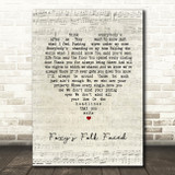 Ocean Colour Scene Foxy's Folk Faced Script Heart Song Lyric Wall Art Print