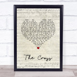Prince The Cross Script Heart Song Lyric Wall Art Print