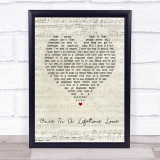 Alan Jackson Once In A Lifetime Love Script Heart Song Lyric Quote Music Print