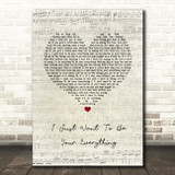 Andy Gibb I Just Want To Be Your Everything Script Heart Song Lyric Quote Music Print