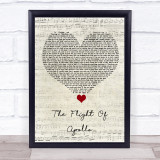 Angels & Airwaves The Flight Of Apollo Script Heart Song Lyric Quote Music Print
