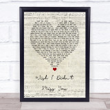 Angie Stone Wish I Didn't Miss You Script Heart Song Lyric Quote Music Print