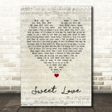 Anita Baker Sweet Love Script Heart Song Lyric Quote Music Print