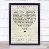Ben Platt In Case You Don't Live Forever Script Heart Song Lyric Quote Music Print
