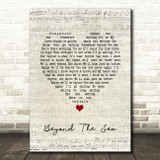 Bobby Darin Beyond The Sea Script Heart Song Lyric Quote Music Print