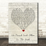City And Colour We Found Each Other In The Dark Script Heart Song Lyric Quote Music Print