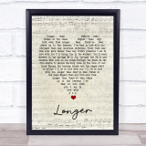 Dan Fogelberg Longer Script Heart Song Lyric Quote Music Print