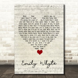 DMA'S Emily Whyte Script Heart Song Lyric Quote Music Print