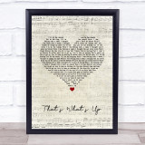 Edward Sharpe And The Magnetic Zeros That's What's Up Script Heart Song Lyric Quote Music Print