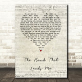 Jane McDonald The Hand That Leads Me Script Heart Song Lyric Quote Music Print