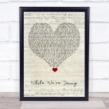 Jhene Aiko While We're Young Script Heart Song Lyric Quote Music Print