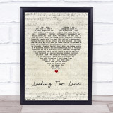 Karen Ramirez Looking For Love Script Heart Song Lyric Quote Music Print