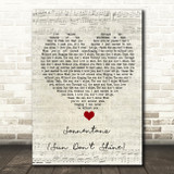 Klangkarussell Sonnentanz (Sun Don't Shine) Script Heart Song Lyric Quote Music Print