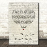 Little Women Some Things Are Meant To Be Script Heart Song Lyric Quote Music Print