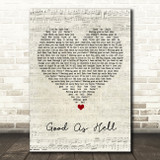 Lizzo Good As Hell Script Heart Song Lyric Quote Music Print