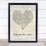 Luke Combs Refrigerator Door Script Heart Song Lyric Quote Music Print