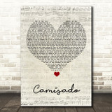 Panic! At The Disco Camisado Script Heart Song Lyric Quote Music Print