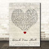 Paul Weller Brand New Start Script Heart Song Lyric Quote Music Print