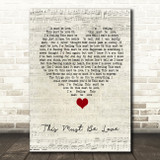 Phil Collins This Must Be Love Script Heart Song Lyric Quote Music Print