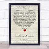 Prince Sometimes It Snows In April Script Heart Song Lyric Quote Music Print