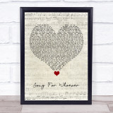 The Beautiful South Song For Whoever Script Heart Song Lyric Quote Music Print