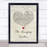 The Cure The Hanging Garden Script Heart Song Lyric Quote Music Print