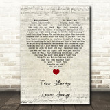 The Stone Roses Ten Storey Love Song Script Heart Song Lyric Quote Music Print