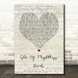 Twenty One Pilots Isle Of Flightless Birds Script Heart Song Lyric Quote Music Print