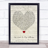 Westlife As Love Is My Witness Script Heart Song Lyric Quote Music Print