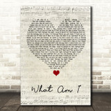 Why Don't We What Am I Script Heart Song Lyric Quote Music Print