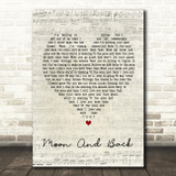 Alice Kristiansen Moon And Back Script Heart Song Lyric Quote Print