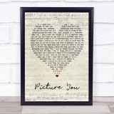 Mumford & Sons Picture You Script Heart Song Lyric Quote Print
