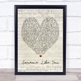 Someone Like You Adele Script Heart Quote Song Lyric Print