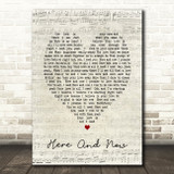 Here And Now Luther Vandross Script Heart Song Lyric Quote Print