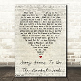 Sorry Seems To Be The Hardest Word Elton John Script Heart Song Lyric Print
